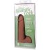 Фаллоимитатор реалистичный на съемной присоске бежевый Doc Johnson The Realistic Cock ULTRASKYN - 8 Inch with Balls Caramel