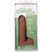Фаллоимитатор реалистичный на съемной присоске бежевый Doc Johnson The Realistic Cock ULTRASKYN - 8 Inch with Balls Caramel