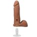 Фаллоимитатор реалистичный на съемной присоске бежевый Doc Johnson The Realistic Cock ULTRASKYN - 8 Inch with Balls Caramel