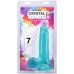 Фалоімітатор реалістичний на присосці бірюзовий Doc Johnson Crystal Jellies 7 Inch