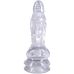 Фентезійний фалоімітатор на прозорий Doc Johnson Crystal Jellies - Invader Dong 8.5
