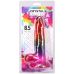 Фаллоимитатор реалистичный на присоске радужный Doc Johnson Crystal Jellies - Realistic cock with balls  8.5