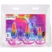Набор анальных пробок разноцветных Doc Johnson Crystal Jellies - Anal Trainer Set