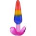 Набор анальных пробок разноцветных Doc Johnson Crystal Jellies - Anal Trainer Set
