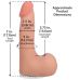 Фаллоимитатор реалистичный на съемной присоске телесный Doc Johnson The Realistic Cock ULTRASKYN - 7 Inch with Balls Vanilla