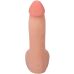 Фаллоимитатор реалистичный на съемной присоске телесный Doc Johnson The Realistic Cock ULTRASKYN - 7 Inch with Balls Vanilla