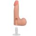 Фаллоимитатор реалистичный на съемной присоске телесный Doc Johnson The Realistic Cock ULTRASKYN - 7 Inch with Balls Vanilla