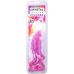 Фэнтезийный фаллоимитатор на присоске фиолетовый Doc Johnson Crystal Jellies - Invader Dong 8.5