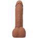 Фалоімітатор реалістичний на знімній присосці бежевий Doc Johnson The Realistic Cock ULTRASKYN - 6 Inch with Balls Caramel