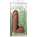 Фалоімітатор реалістичний на знімній присосці бежевий Doc Johnson The Realistic Cock ULTRASKYN - 6 Inch with Balls Caramel