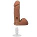 Фалоімітатор реалістичний на знімній присосці бежевий Doc Johnson The Realistic Cock ULTRASKYN - 6 Inch with Balls Caramel