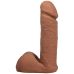 Фалоімітатор реалістичний на знімній присосці бежевий Doc Johnson The Realistic Cock ULTRASKYN - 6 Inch with Balls Caramel
