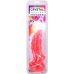 Фэнтезийный фаллоимитатор на присоске розовый Doc Johnson Crystal Jellies - Invader Dong 8.5
