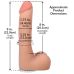 Фаллоимитатор реалистичный на съемной присоске телесный Doc Johnson The Realistic Cock ULTRASKYN - 9 Inch with Balls Vanilla