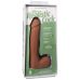 Фаллоимитатор реалистичный на съемной присоске бежевый Doc Johnson The Realistic Cock ULTRASKYN - 9 Inch with Balls Caramel