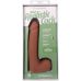 Фаллоимитатор реалистичный на съемной присоске бежевый Doc Johnson The Realistic Cock ULTRASKYN - 9 Inch with Balls Caramel