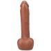 Фаллоимитатор реалистичный на съемной присоске бежевый Doc Johnson The Realistic Cock ULTRASKYN - 9 Inch with Balls Caramel