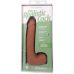 Фаллоимитатор реалистичный на съемной присоске бежевый Doc Johnson The Realistic Cock ULTRASKYN - 9 Inch with Balls Caramel
