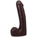 Фаллоимитатор реалистичный на съемной присоске коричневый Doc Johnson The Realistic Cock ULTRASKYN - 9 Inch with Balls Chocolate