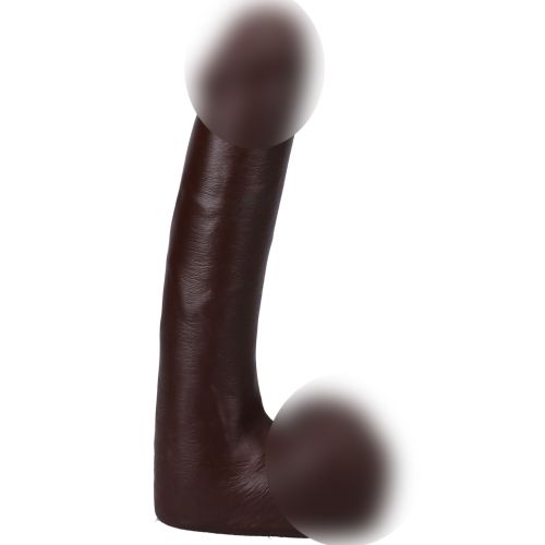 Фаллоимитатор реалистичный на съемной присоске коричневый Doc Johnson The Realistic Cock ULTRASKYN - 9 Inch with Balls Chocolate
