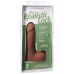 Фаллоимитатор реалистичный на съемной присоске бежевый Doc Johnson The Realistic Cock ULTRASKYN - 7 Inch with Balls Caramel