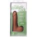 Фаллоимитатор реалистичный на съемной присоске бежевый Doc Johnson The Realistic Cock ULTRASKYN - 7 Inch with Balls Caramel
