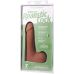 Фаллоимитатор реалистичный на съемной присоске бежевый Doc Johnson The Realistic Cock ULTRASKYN - 7 Inch with Balls Caramel