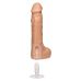 Кончающий фаллоимитатор реалистичный на присоске телесный Doc Johnson The Realistic Cock ULTRASKYN - Squirting 9,5