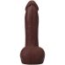 Фаллоимитатор реалистичный на съемной присоске коричневый Doc Johnson The Realistic Cock ULTRASKYN - 7 Inch with Balls Chocolate