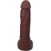 Кончающий фаллоимитатор реалистичный на присоске коричневый Doc Johnson The Realistic Cock ULTRASKYN - Squirting 9,5