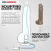 Кончающий фаллоимитатор реалистичный на присоске бежевый Doc Johnson The Realistic Cock ULTRASKYN - Squirting 9,5