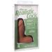 Фаллоимитатор реалистичный на съемной присоске бежевый Doc Johnson The Realistic Cock ULTRASKYN - 5 Inch with Balls Caramel