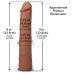 Фалоімітатор реалістичний на присосці бежевий Doc Johnson The Realistic Cock ULTRASKYN - 9 Inch Caramel