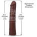 Фаллоимитатор реалистичный на присоске коричневый Doc Johnson The Realistic Cock ULTRASKYN - 9 Inch Chocolate