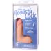Фалоімітатор реалістичний на знімній присосці тілесний Doc Johnson The Realistic Cock ULTRASKYN - 5 Inch with Balls Vanilla