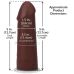 Фаллоимитатор реалистичный на присоске коричневый Doc Johnson The Realistic Cock ULTRASKYN - 5 Inch Chocolate