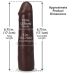 Фаллоимитатор реалистичный на присоске коричневый Doc Johnson The Realistic Cock ULTRASKYN - 7 Inch Chocolate