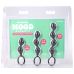 Набір анальних пробок кулястих з кільцем чорного кольору Doc Johnson Mood Naughty Contour Beads Trainer Set