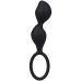 Набір анальних пробок кулястих з кільцем чорного кольору Doc Johnson Mood Naughty Contour Beads Trainer Set