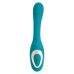 Подвійний вібратор для точки G та клітора з вакуумом бірюзовий S Pleasures Dual Suction
