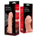 Насадка на член с пупырышками и с петлей для мошонки телесная Kokos Cock Sleeve CS 003 размер S 