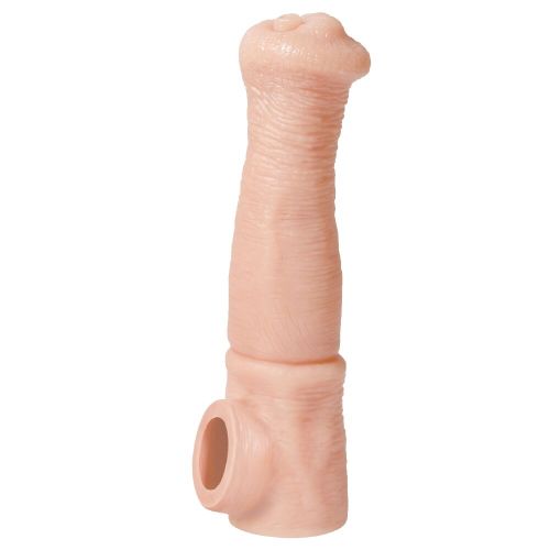 Насадка на член с петлей для мошонки телесная Kokos Cock Sleeve CS 012 размер L