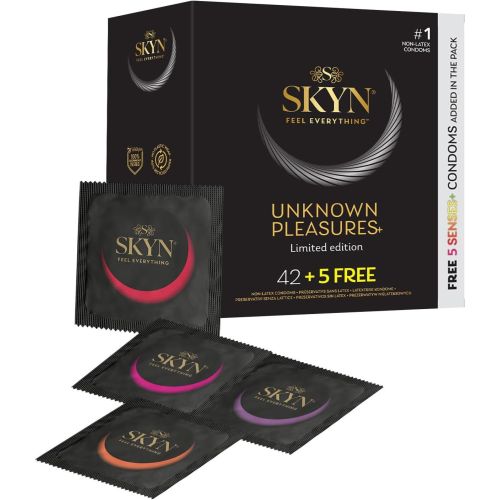 Безлатексные премиум-презервативы 6 разных видов SKYN Unknown Pleasures 42+5 шт FREE 