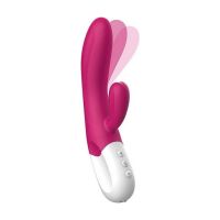 Вибратор-кролик гибкий розовый Liebe Bend It Plus Rechargeable Cerise 2 мотора