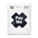 Пестисы на соски в форме крестов черные с надписью Pay me Art of Sex - Pay me