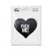 Пестисы на соски в форме сердец черные с надписью Fuck me Art of Sex - Fuck me