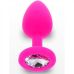 Анальная пробка розовая маленькая Diamond Booty Jewel Toy Joy