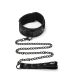 Нашийник з повідцем на ланцюжку БДСМ чорного кольору Whipsmart Diamond collar and leash Нашийник з повідцем на ланцюжку БДСМ чорного кольору Whipsmart Diamond collar and leash