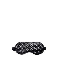 Повязка на глаза БДСМ черного цвета Whipsmart Diamond eyemask