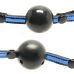 Кляп у рот силіконовий чорно синього кольору NS Novelties Diamond ball gag Кляп у рот силіконовий чорно синього кольору NS Novelties Diamond ball gag